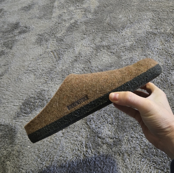 Zermatt Genuine Shearling Lined Slipper Women Size 7 Toffee Brown Like New - Picture 7 of 12